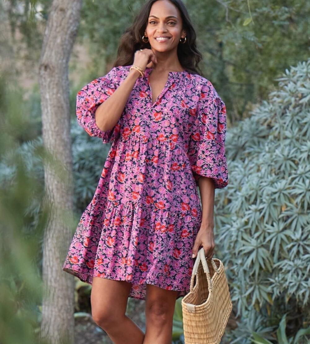 SUDNRY for Evereve The Anywhere Mini Dress in Ditzy Floral Women's size 0